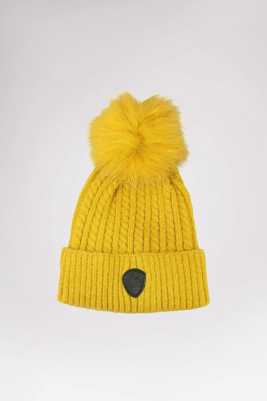 Beanies for vintage vibes-Heidi Knitted Pompom Hat