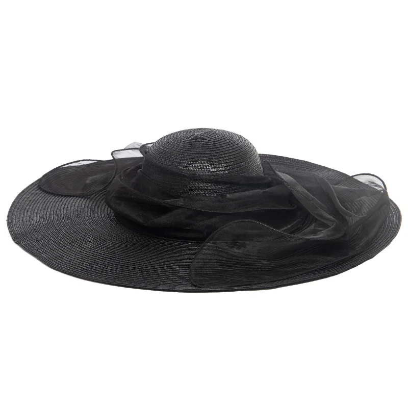 Womens hats with butterfly designs-Women's Wide Brim Dress Hat