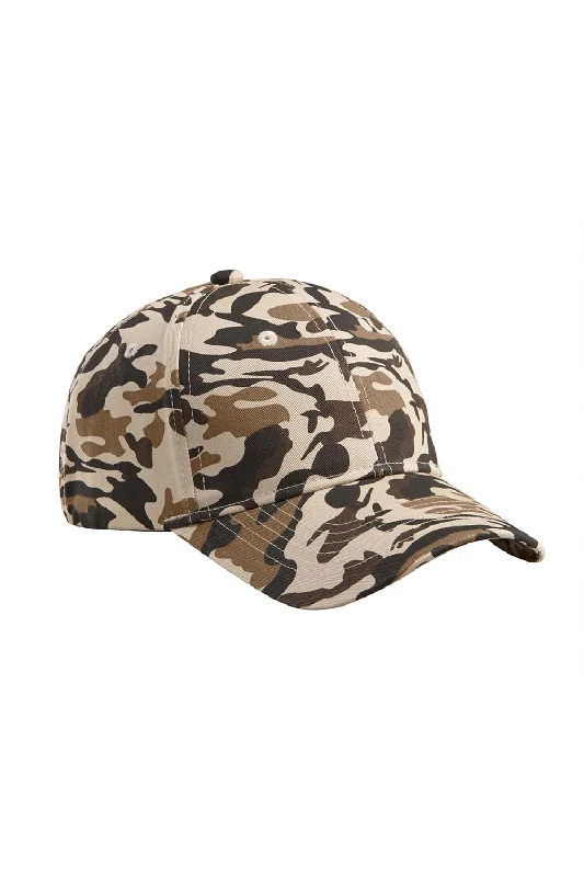 mens hats with loud patterns-Big Accessories Mens Adjustable Hat - Desert Camo