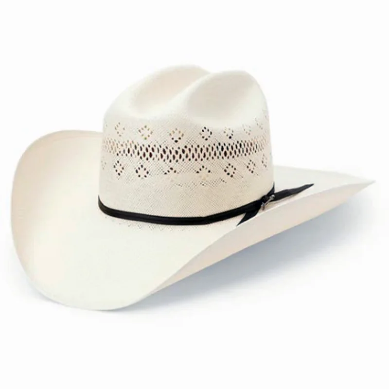 Workout headbands for men-Stetson Baker Straw Hat