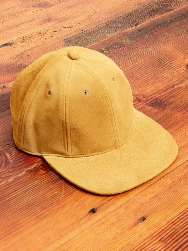 Wide headbands for summer-Suede Cap in Camel