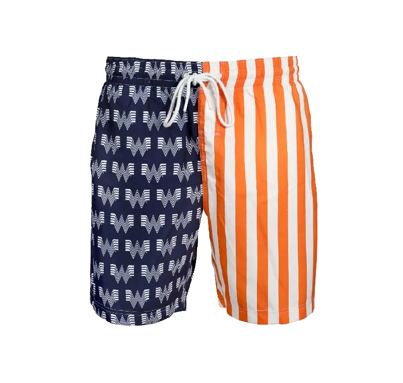 Beanies with trendy colors-Whataburger Flag Swim Trunks