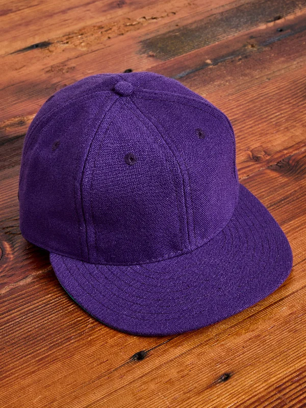 Baseball caps artisan store-Blue Owl Baseball Cap in Purple