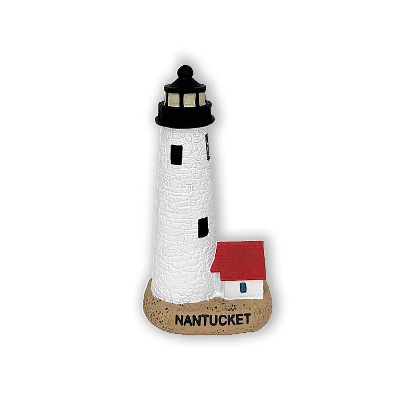 mens hats in toile-Great Point Lighthouse Ornament