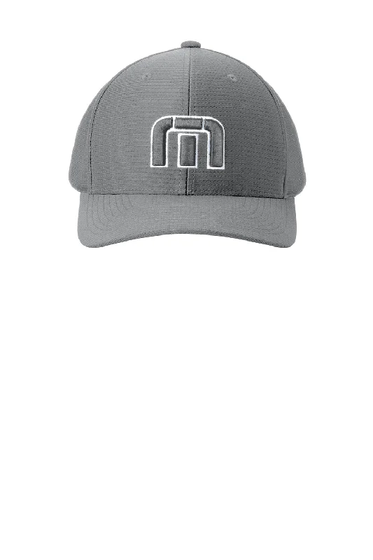 mens hats for lobster fishing-TravisMathew Mens Front Icon Snapback Hat - Quiet Shade Grey