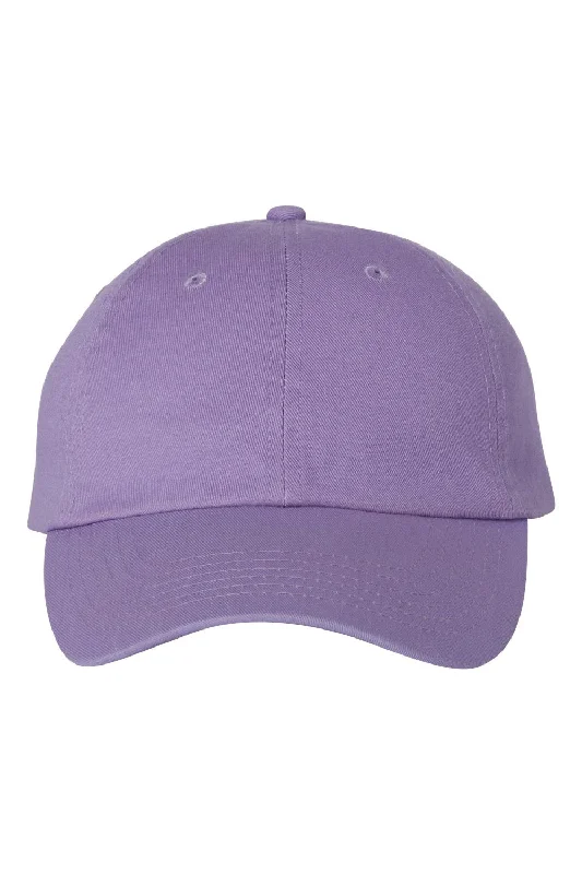 mens hats with stitching-Valucap Mens Adult Bio-Washed Classic Adjustable Dad Hat - Lavender Purple