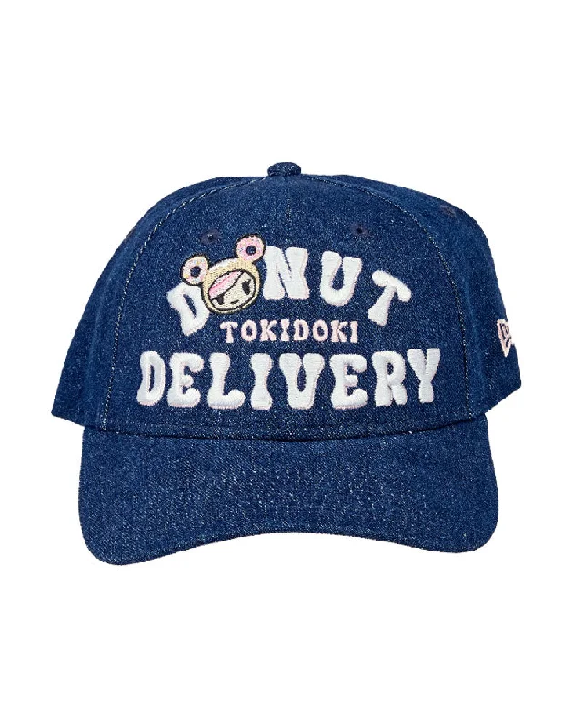 Womens hats with mandala applique trim-New Era Donut Delivery Women's Snapback