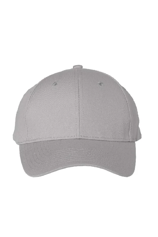 mens hats in angora-Valucap Mens Twill Snapback Hat - Grey