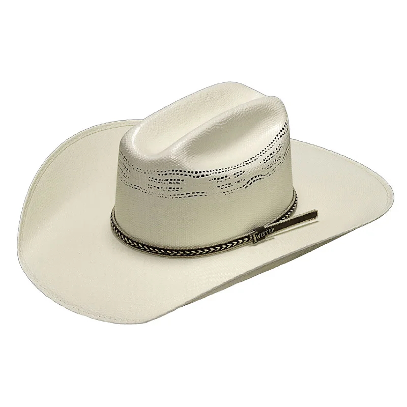 Beanies for travel-Ariat Twister Bangora Straw Hat