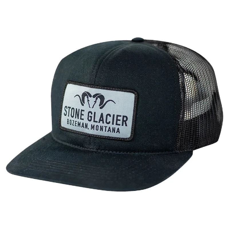 Silk headbands for men-Stone Glacier Montana Foamy Patch Hat