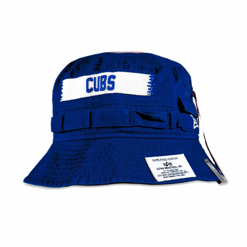 Bucket hats for snowboard season-Chicago Cubs Alpha Industries Royal "C" Bucket Hat