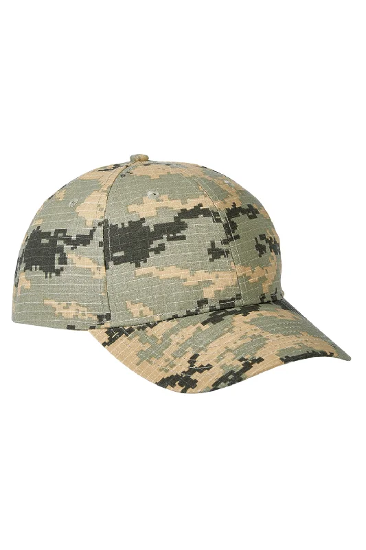 mens hats in peridot-Big Accessories Mens Adjustable Hat - Forest Green Camo