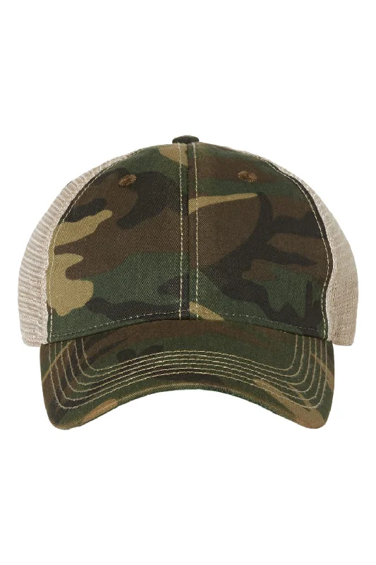 mens hats in fleece-Legacy Mens Old Favorite Snapback Trucker Hat - Army Camo/Khaki