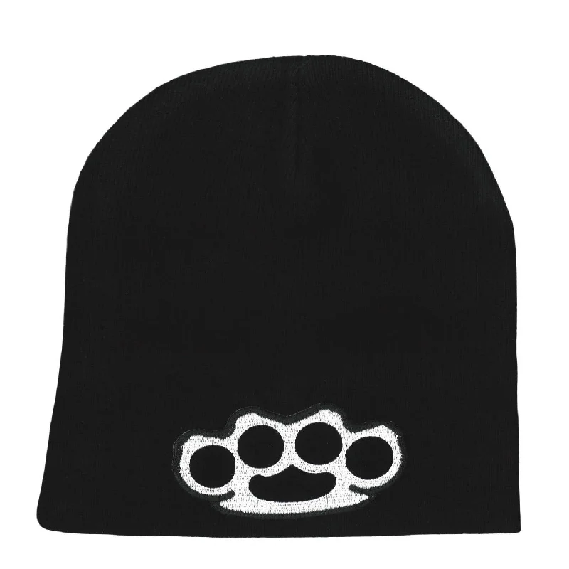 Beanies for snowy runs-Hot Leathers KHB5008 Brass Knuckles Knit Hat