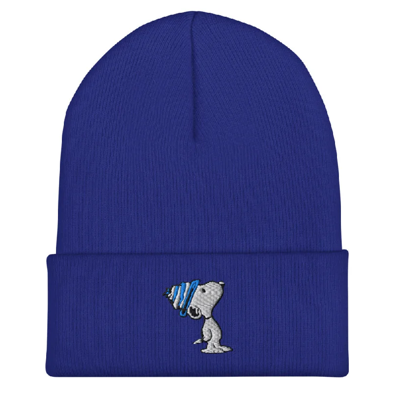 Beanies with wool blend-Peanuts Snoopy Embroidered Beanie