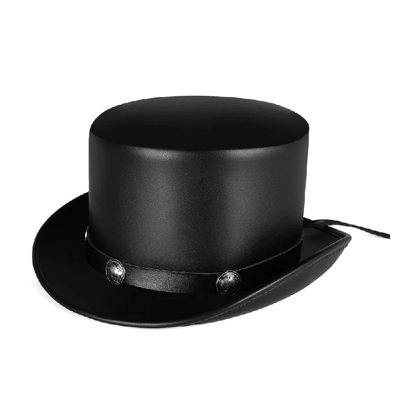 mens hats for weddings-Men's Steampunk Strappy Cocked Hat