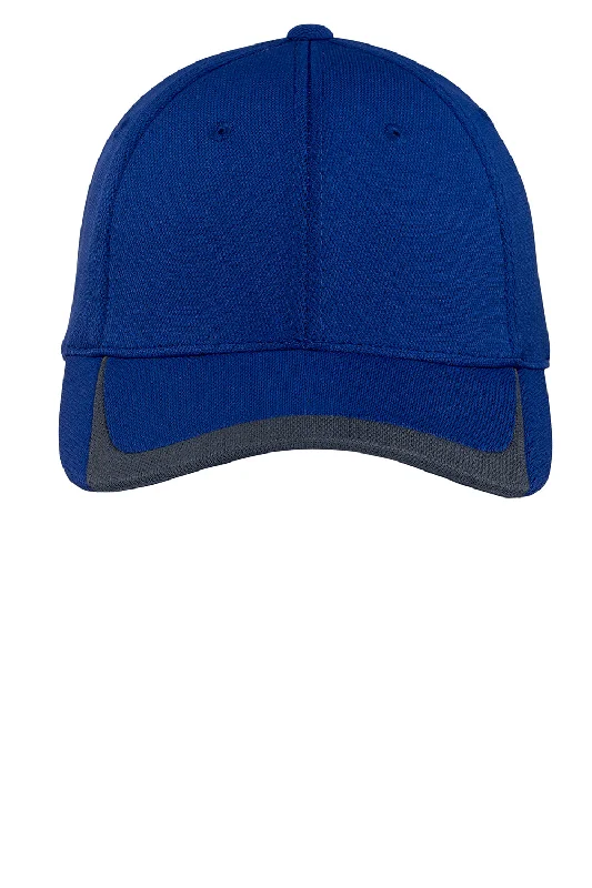 mens hats for farmers markets-Sport-Tek Mens Moisture Wicking Adjustable Hat - True Royal Blue/Graphite Grey