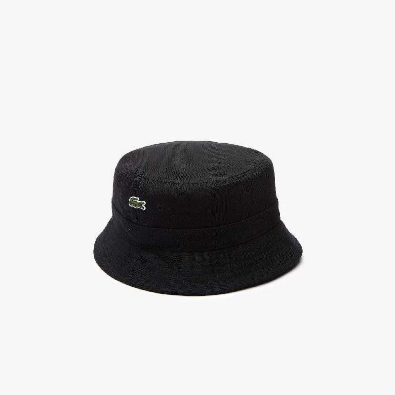 Bucket hats for photographers-Unisex Organic Cotton Bucket Hat Black