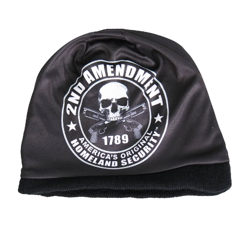 Stretchy headbands for workouts-Hot Leathers KHC1014 2nd Amendment America's Original Homeland Security Beanie