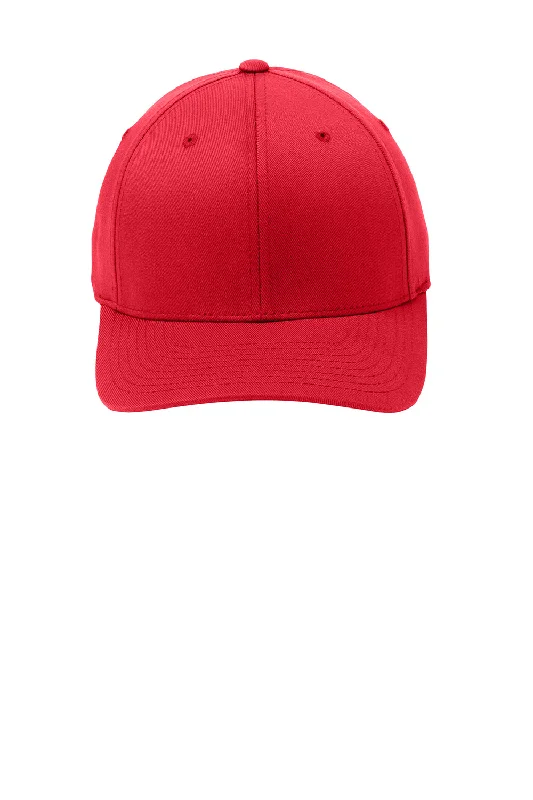 mens hats for running-Port Authority Mens Stretch Fit Hat - Red