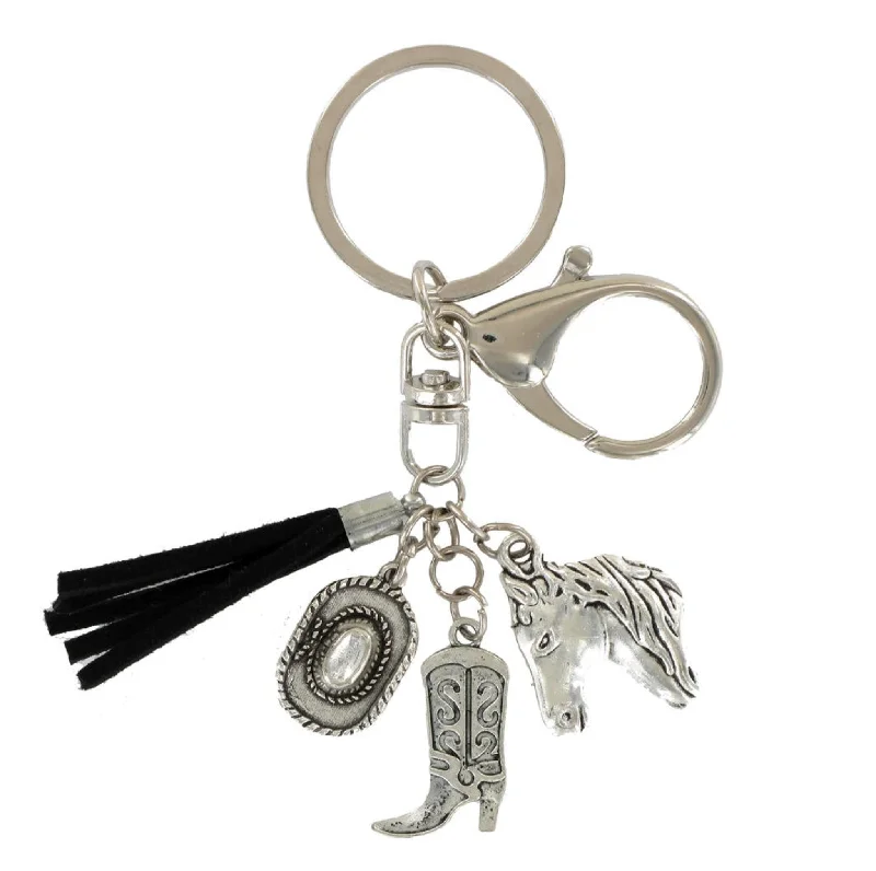 Beanies with sporty vibes-Horse Boot Hat Charm Keyring