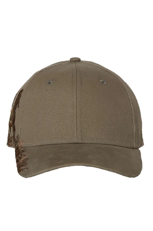 mens hats for flea markets-Dri Duck Mens Mustang Adjustable Hat - Earth