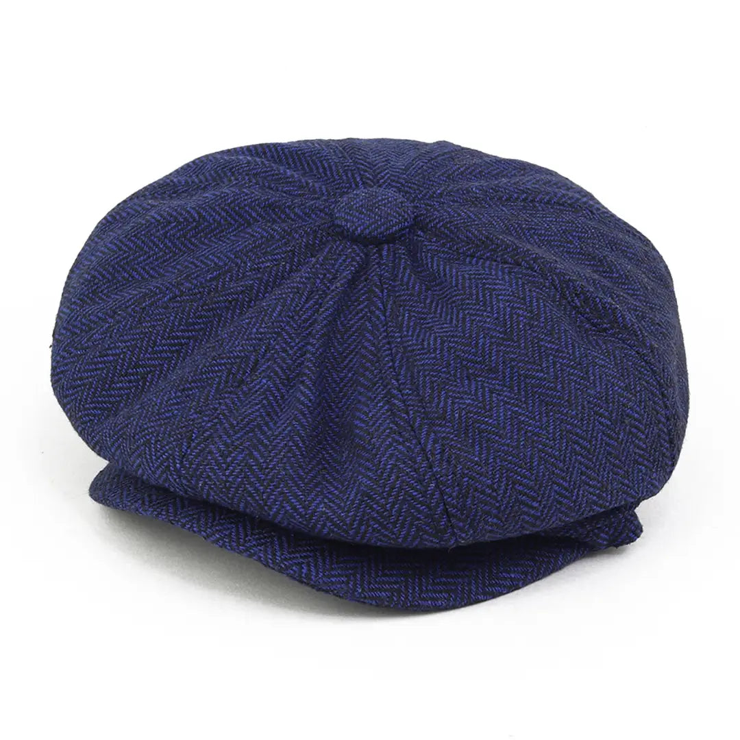 Beanies for casual days-British Bag Co. 8 Panel Herringbone Cap