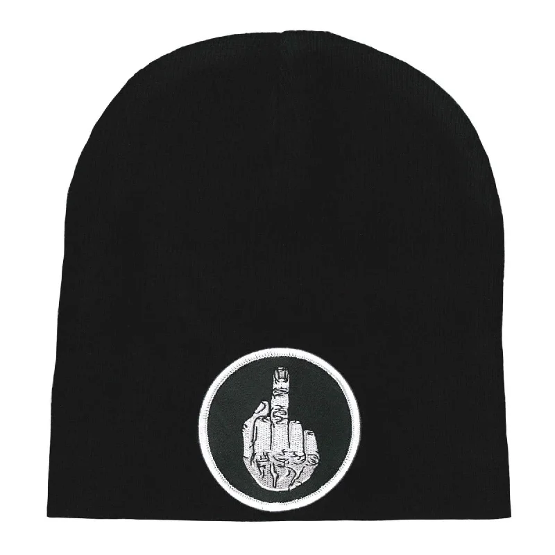 Knitted beanies for women-Hot Leathers KHB5006 Middle Finger Knit Hat