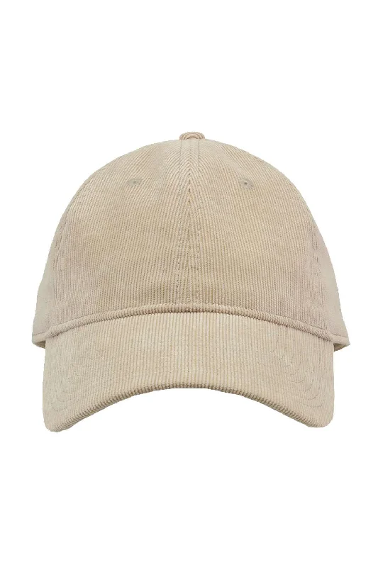 mens hats for summer-The Game Mens Relaxed Corduroy Adjustable Hat - Stone