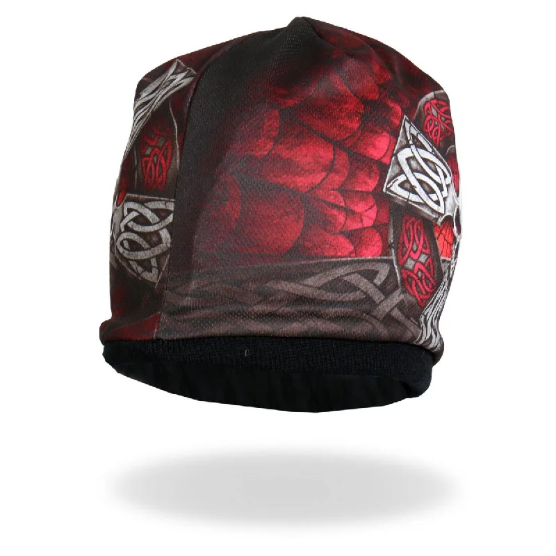 Soft headbands for teens-Hot Leathers KHC1020 Sublimated Celtic Cross Beanie