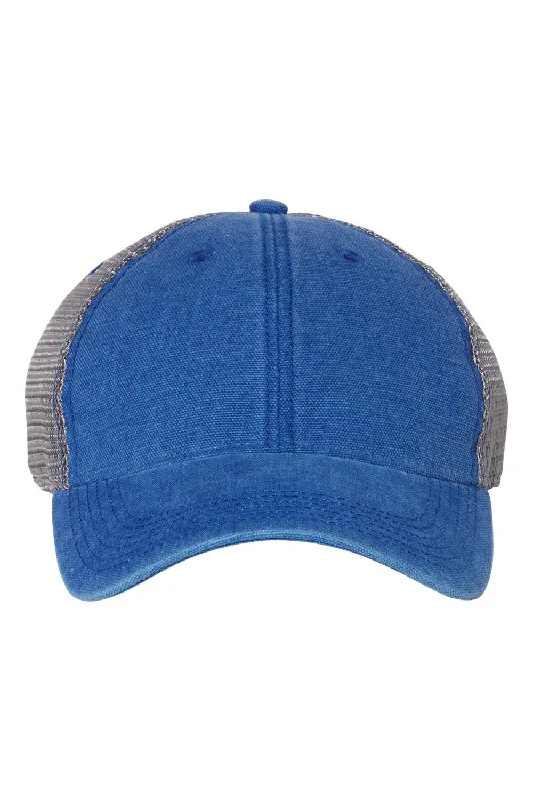 mens hats for oyster fishing-Legacy Mens Dashboard Snapback Trucker Hat - Royal Blue/Grey