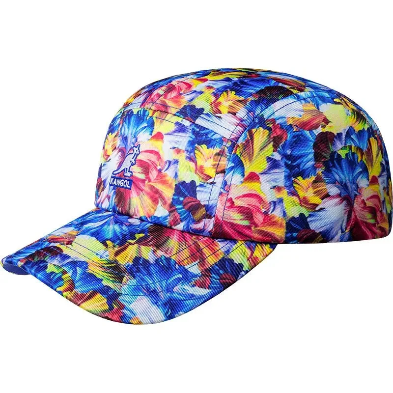 Baseball caps soccer fan-Kangol Floral 5 Panel Cap Adjustable Baseball Cap