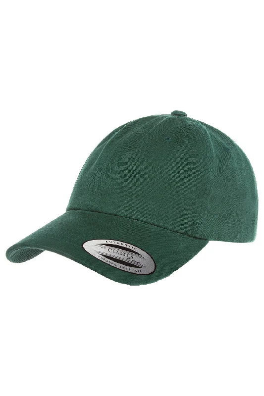 mens hats with logo-Yupoong Mens Adjustable Hat - Spruce Green