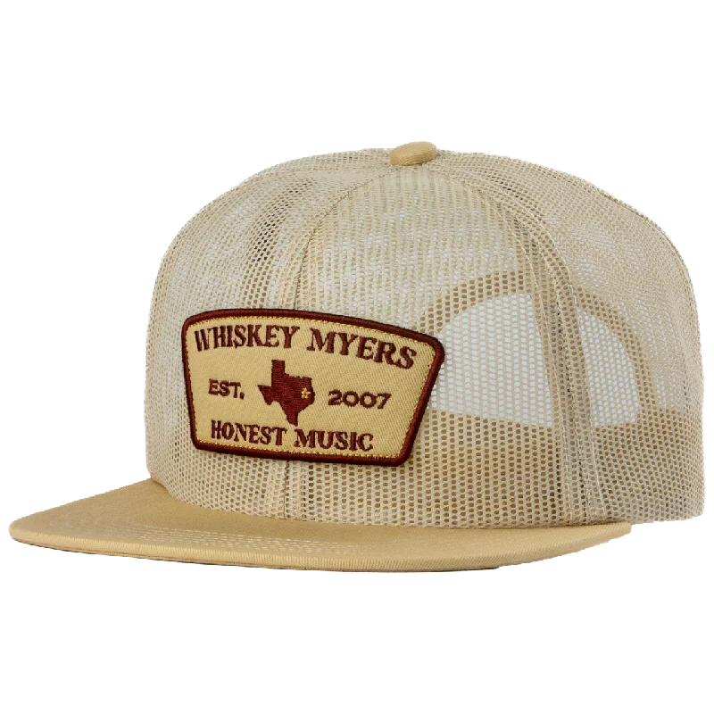 mens hats in aquamarine-Honest Music Mesh Hat