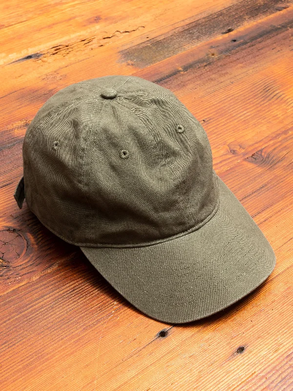 Cotton headbands for babies-Dad Hat in Washed Olive