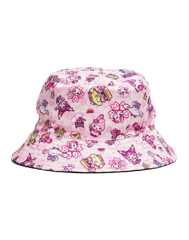 Bucket hats for summer adventures-tokidoki x Hello Kitty Love Blossom Reversible Bucket Hat