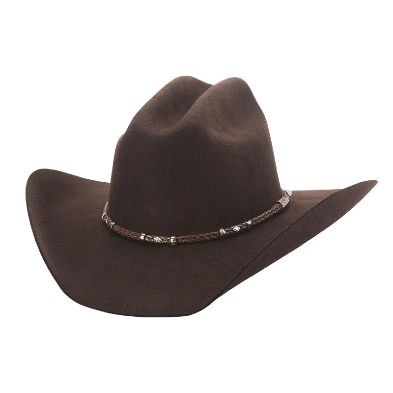 Beanies for hipsters-Montecarlo Bullhide Gholson Choc 4X Cowboy Hat