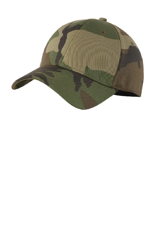 mens hats with narrow brim-New Era Mens Stretch Fit Hat - Camo