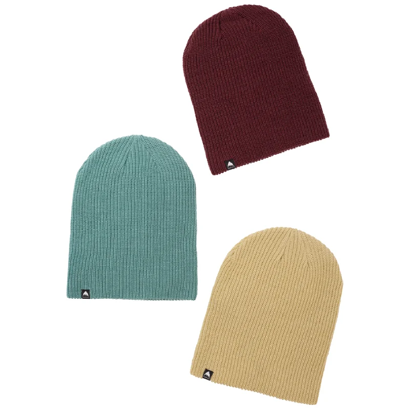 Beanies for rainy weather-Burton Recycled DND Beanie - 3 Pack 2025