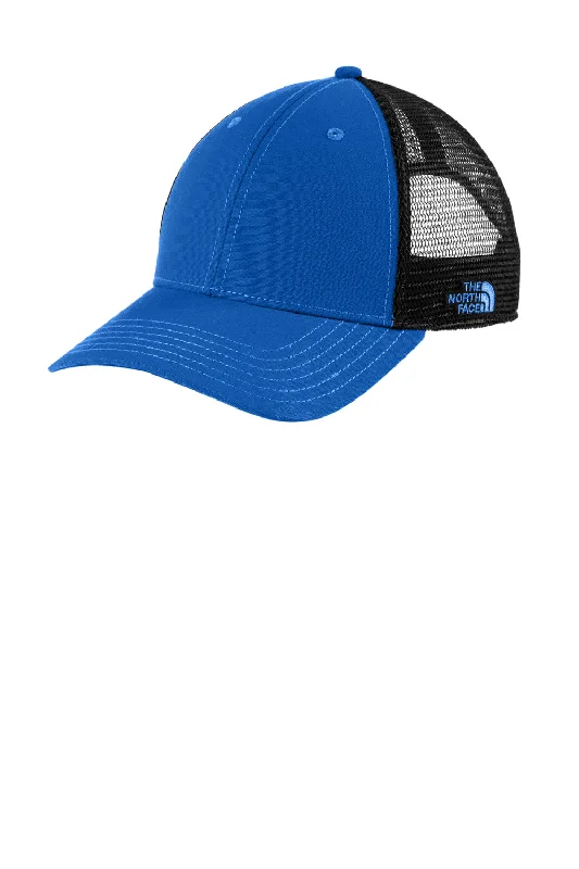 mens hats in sapphire-The North Face Mens Ultimate Adjustable Trucker Hat - Blue/Black