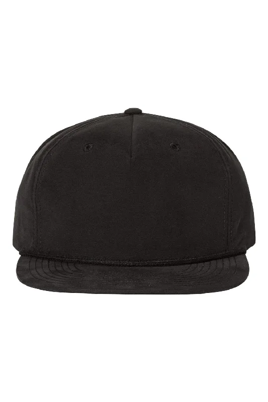 mens hats in horsehair-Richardson Mens Umpqua UPF 50+ Snapback Hat - Black