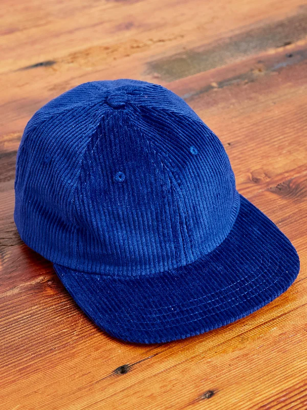 Baseball caps last chance-Baseball Hat in Royal Corduroy