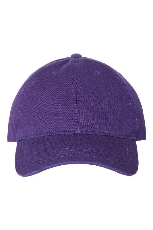 mens hats with casual colors-Cap America Mens Relaxed Adjustable Dad Hat - Purple