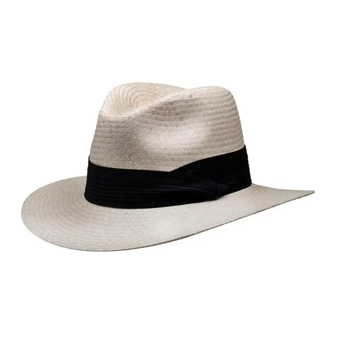 Beanies for snowy trails-Barmah Fine Raffia Safari Fedora Hat