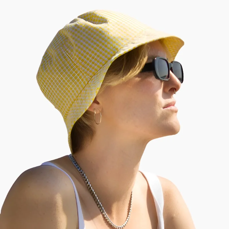 Bucket hats for hip hop style-Beach Party Sun Protection Bucket Hat