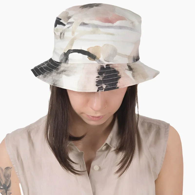 Bucket hats for long trips-Courtyard Garden Sun Protection Bucket Hat