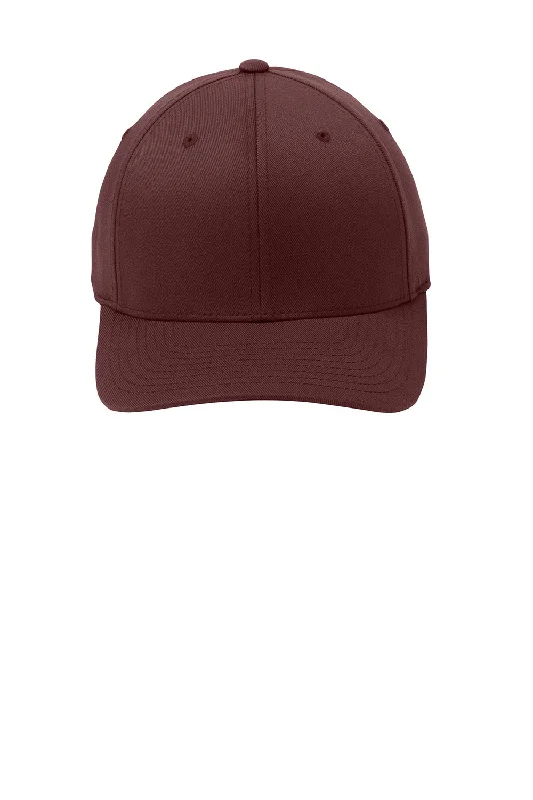 mens hats for outdoor yoga-Port Authority Mens Stretch Fit Hat - Maroon