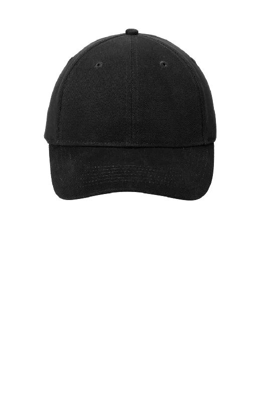 mens hats in black-Port & Company Mens Adjustable Hat - Black