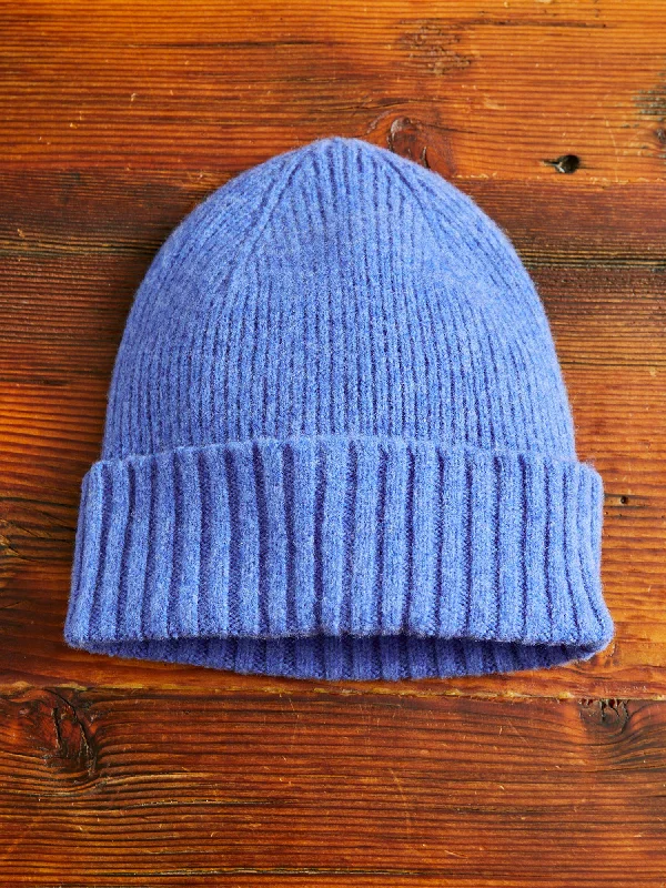 Wool Hats for festive strolls-"King Jammy" Wool Beanie in Surf