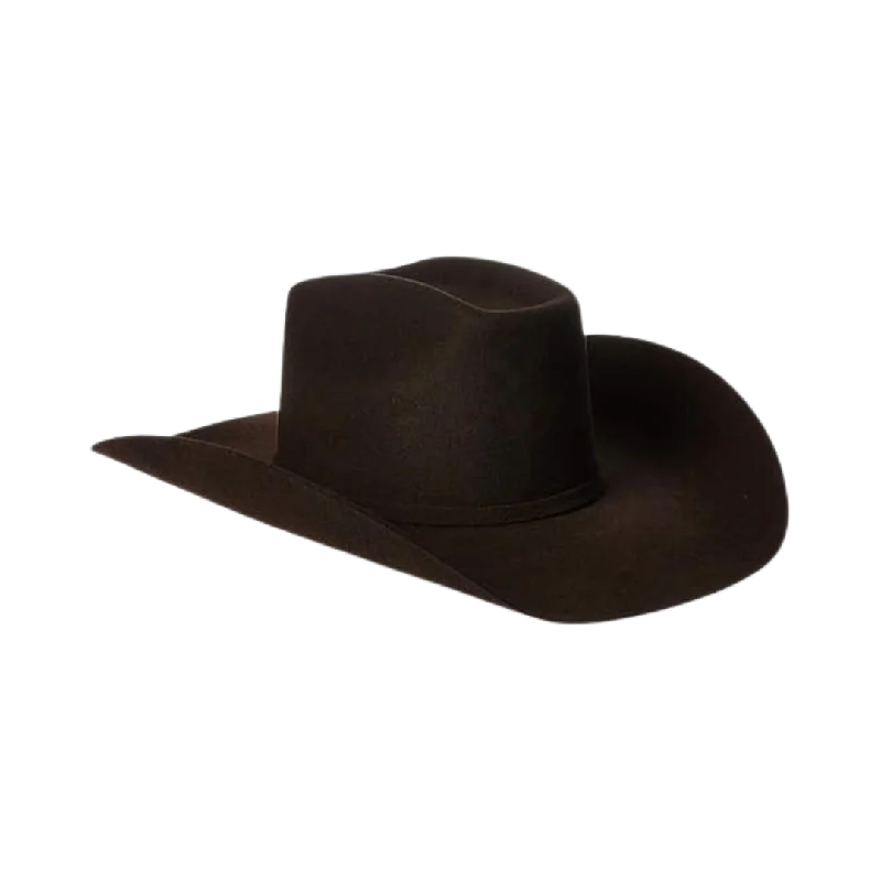 Wool Hats for river hikes-M&F Men's Ariat Wool Western Black Hat